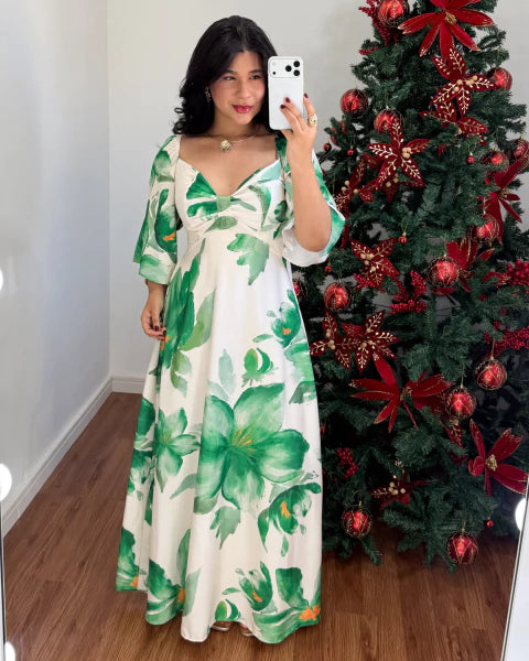 Vestido estampado Aline