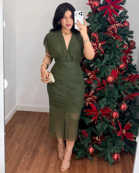 Vestido Tubinho Tule