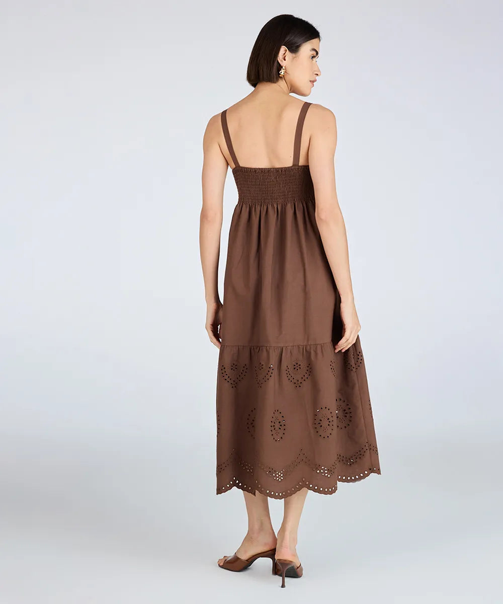 Vestido Midi Alça Fina