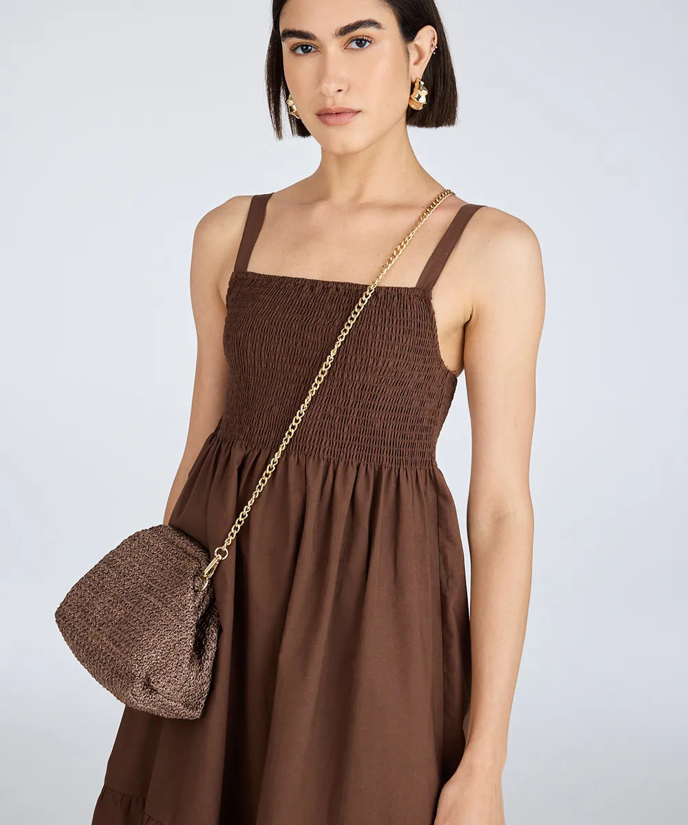 Vestido Midi Alça Fina