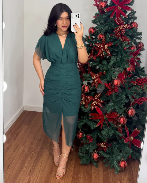 Vestido Tubinho Tule