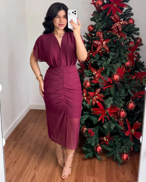 Vestido Tubinho Tule