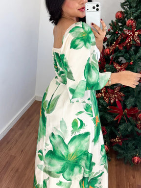 Vestido estampado Aline