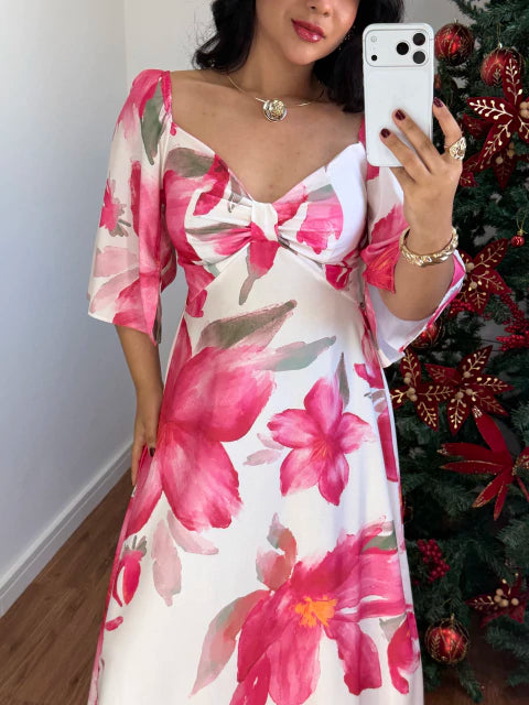 Vestido estampado Aline