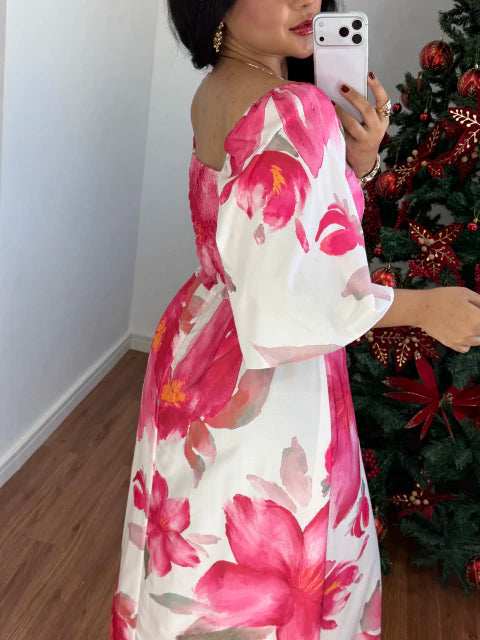 Vestido estampado Aline